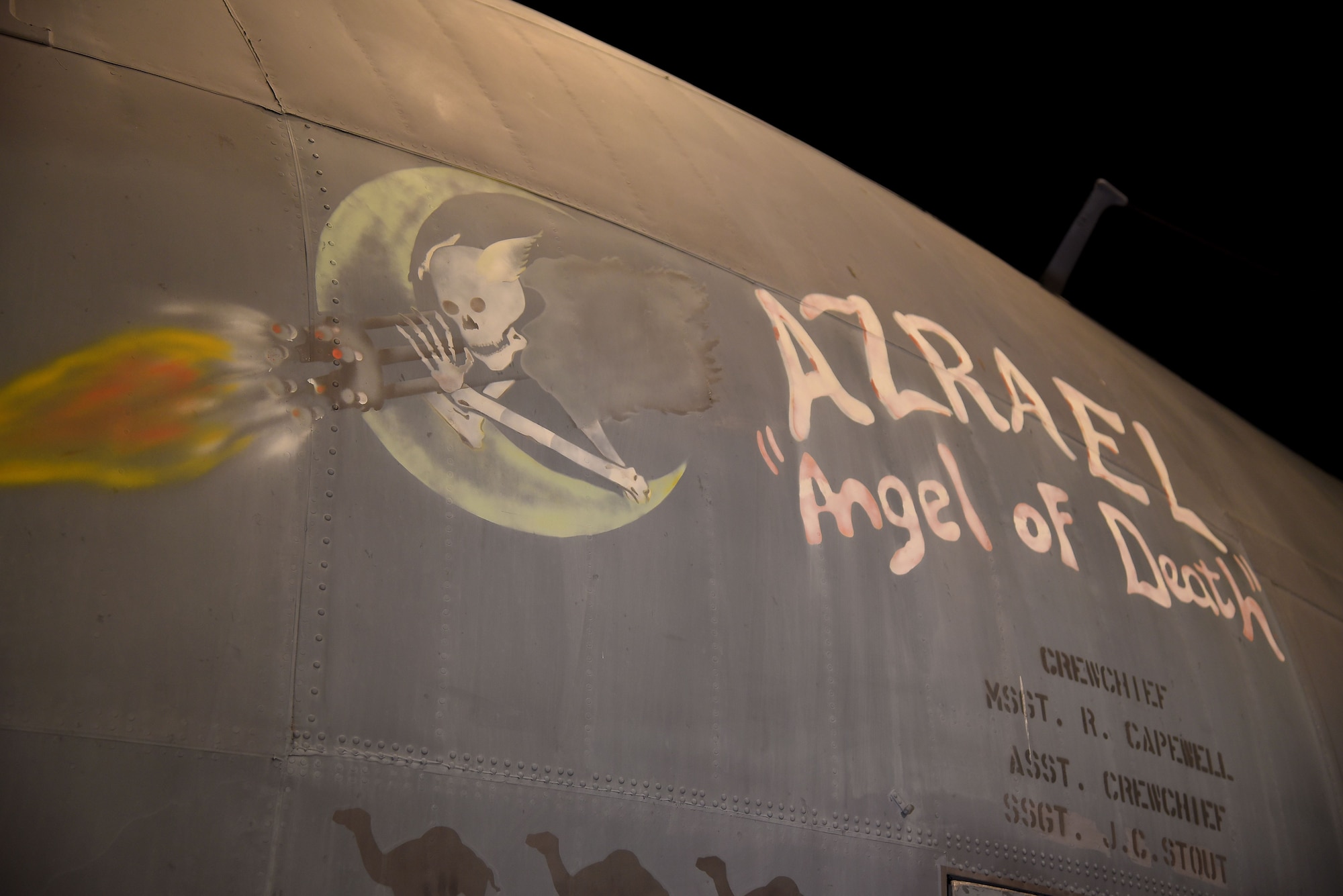 DAYTON, Ohio -- Lockheed AC-130A "Azrael" in the Cold War Gallery at the National Museum of the United States Air Force. (U.S. Air Force photo)