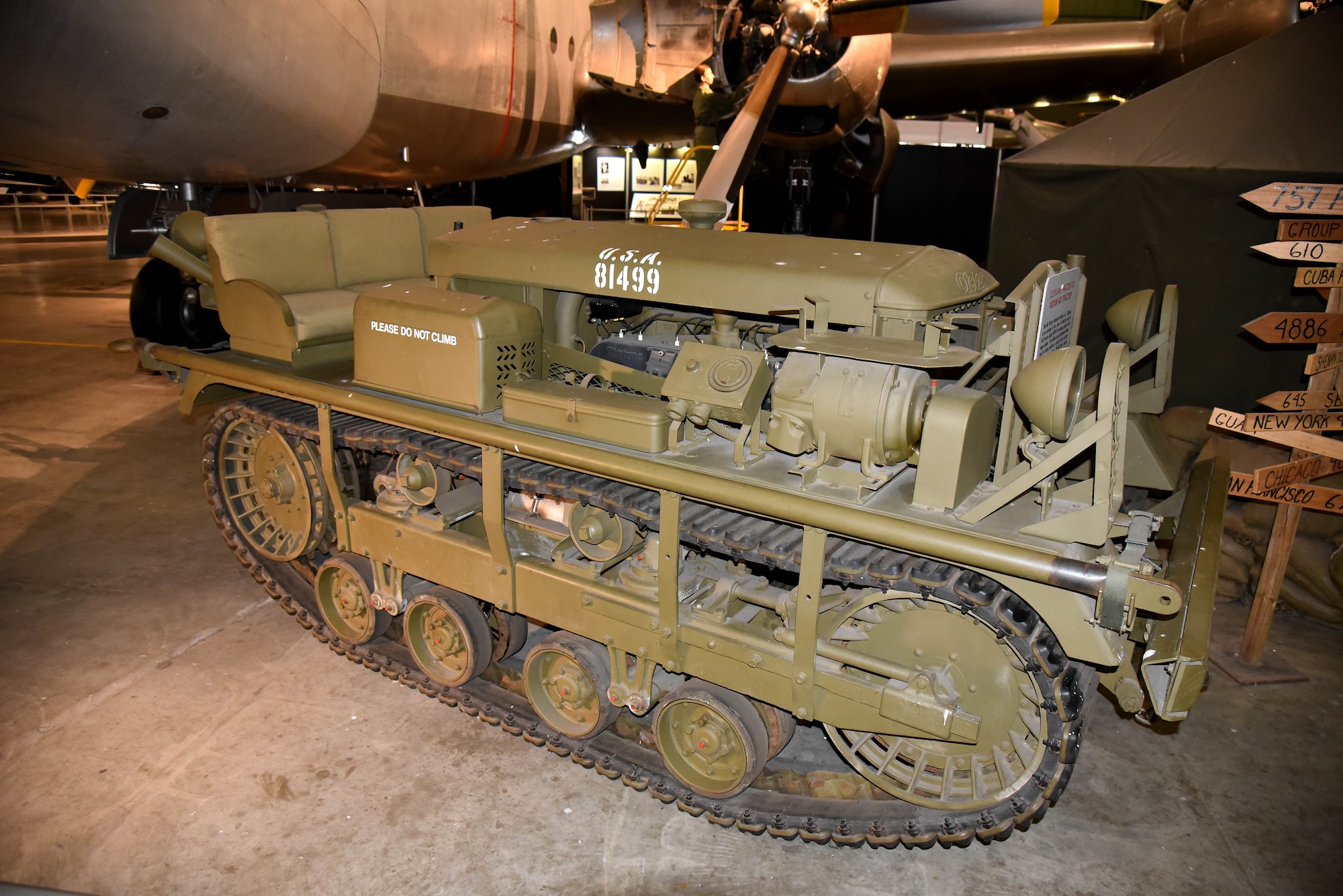 DAYTON, Ohio - Cleveland Tractor Co. Medium M2 Tractor on display in the Korean War Gallery at the National Museum of the U.S. Air Force. (U.S. Air Force photo by Ken LaRock)
