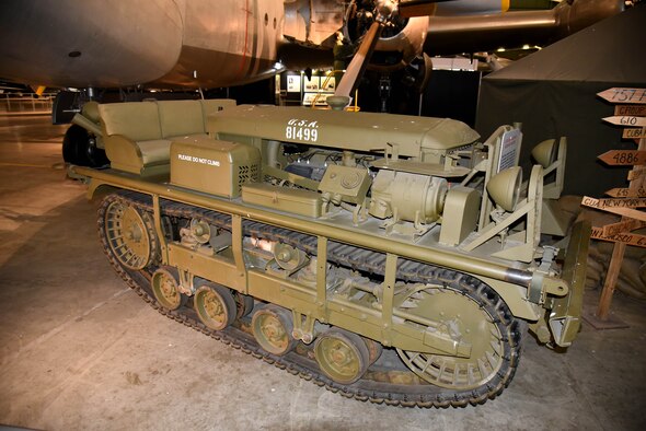 DAYTON, Ohio - Cleveland Tractor Co. Medium M2 Tractor on display in the Korean War Gallery at the National Museum of the U.S. Air Force. (U.S. Air Force photo by Ken LaRock)