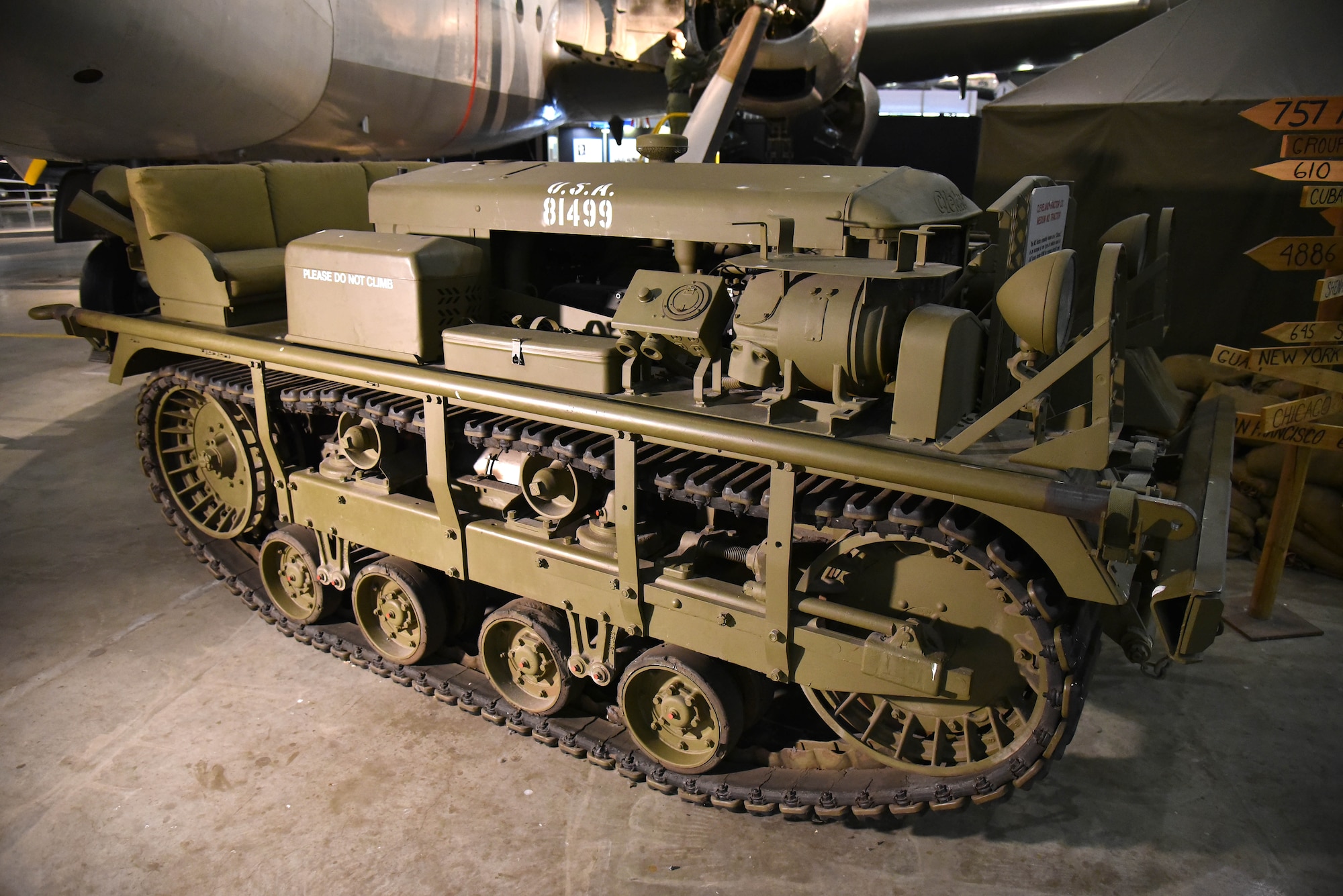 DAYTON, Ohio - Cleveland Tractor Co. Medium M2 Tractor on display in the Korean War Gallery at the National Museum of the U.S. Air Force. (U.S. Air Force photo by Ken LaRock)