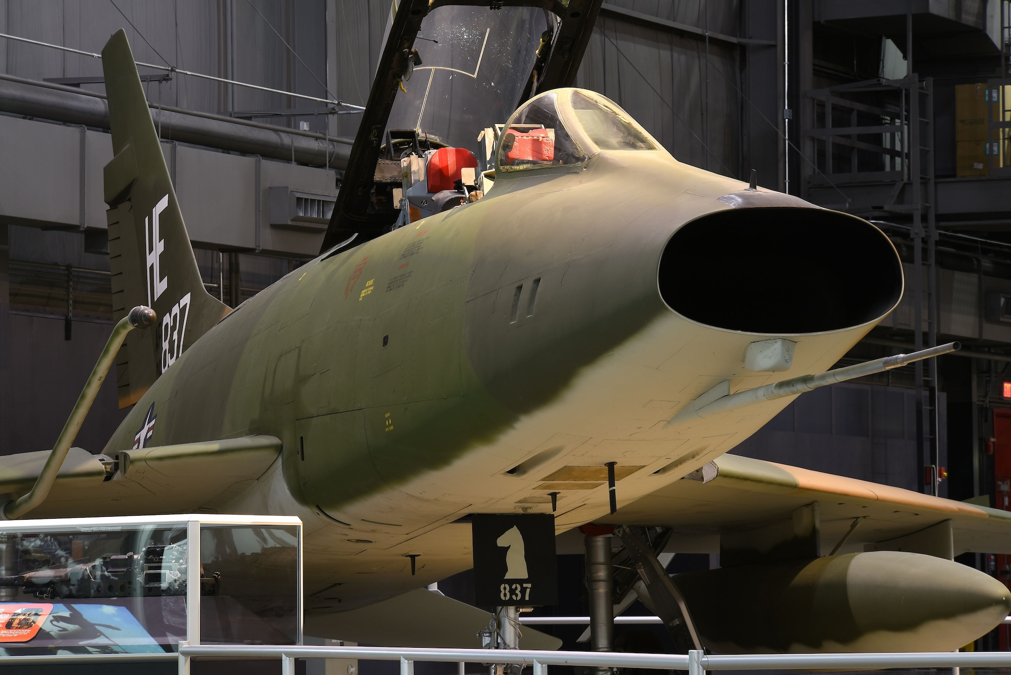 DAYTON, Ohio -- North American F-100F in the Southeast Asia War Gallery at the National Museum of the United States Air Force. (U.S. Air Force photo by Ken LaRock)