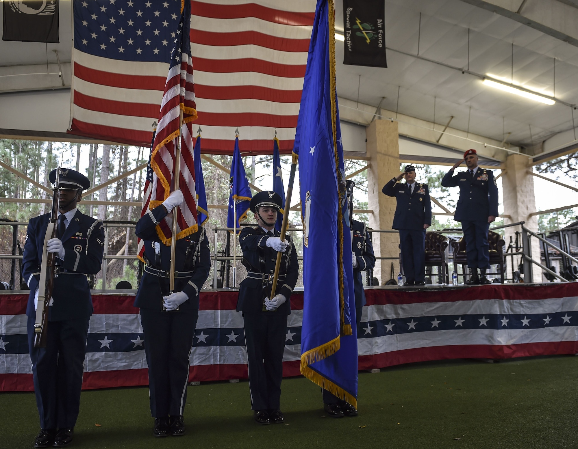 Chief Master Sgt. Michael West was awarded the Silver Star Medal Dec. 15, 2017, at Hurlburt Field, Fla.