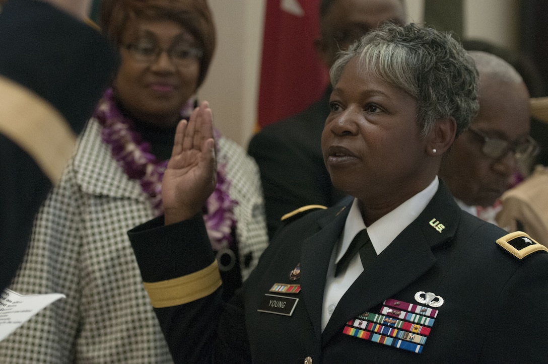 Col. Twanda Young gets promoted to brigadier general