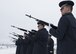 A Fairchild Air Force Base Honor Guard firing party prepares to fire a three-rifle volley during an annual wreath laying ceremony at Fort George Wright Cemetery, Washington, Dec. 16, 2017. The tradition of the three-rifle volley can be traced back to the Roman era, where the names of slain soldiers were repeated three times to remember their sacrifice. (U.S. Air Force photo/Senior Airman Ryan Lackey)