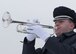 A member of the Fairchild Air Force Base Honor Guard plays taps during an annual wreath laying ceremony at Fort George Wright Cemetery, Washington, Dec. 16, 2017. The playing of Taps began during the American Civil War, where dissatisfied with the standard bugle call, General Daniel Butterfield reworked the melody to the 24-note version still in use today. (U.S. Air Force photo/Senior Airman Ryan Lackey)