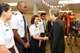 Secretary of the Air Force Heather Wilson is welcomed by Civil Air Patrol cadets at CAP National Headquarter on Maxwell Air Force Base, Alabama, Dec. 12, 2017. The Secretary was at Maxwell Dec. 11-13, 2017, to visit with Airmen and Air University students. (Courtesy photo)