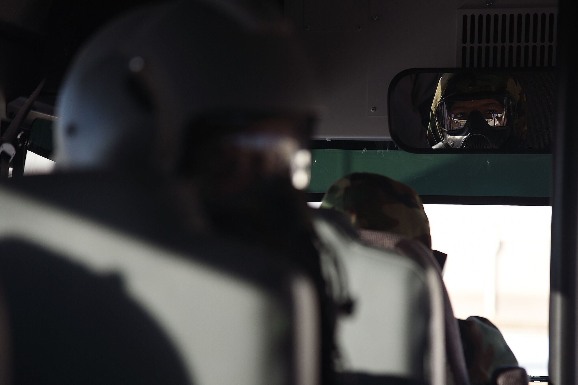 344th ARS aircrew dawns chemical gear