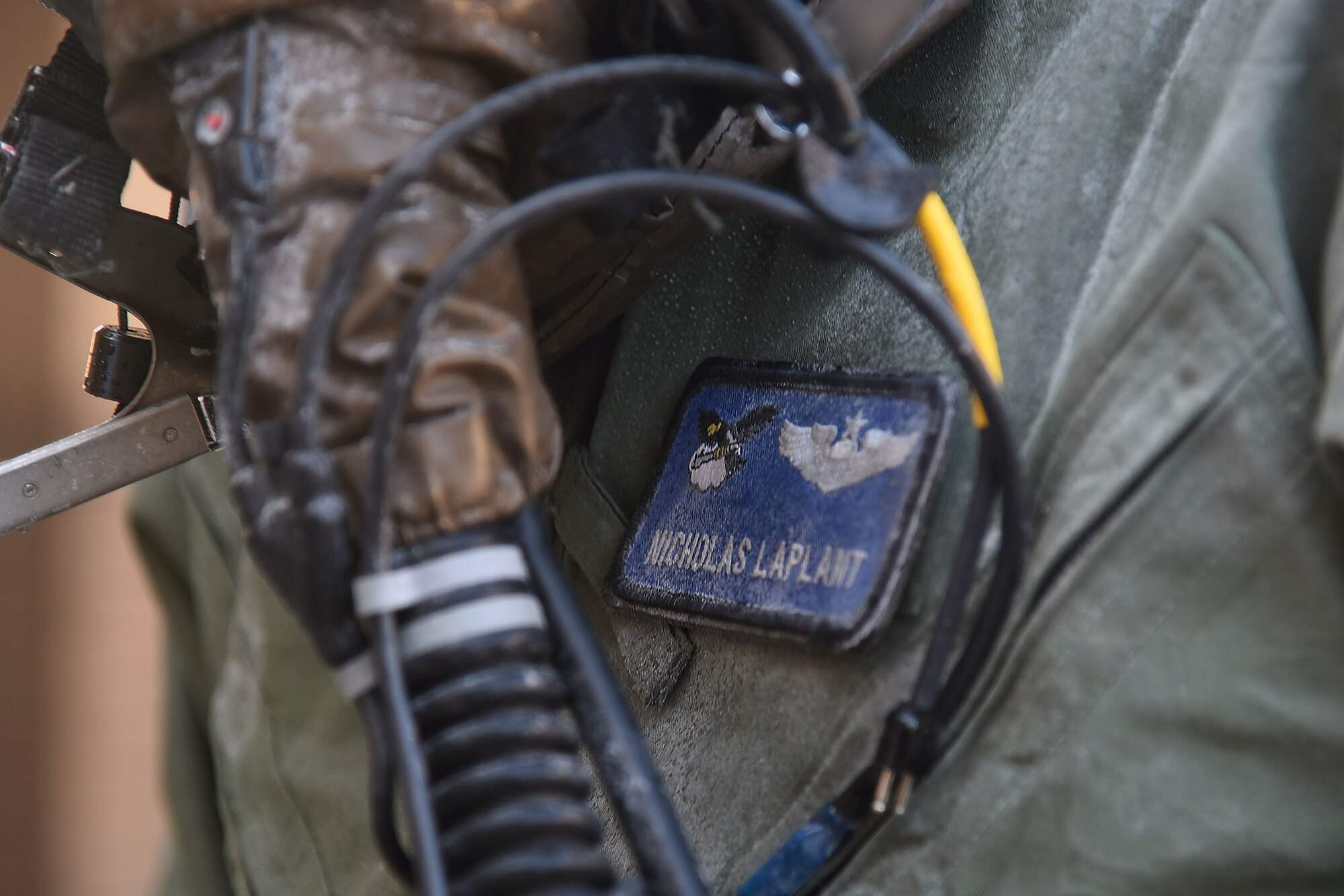 344th ARS aircrew dawns chemical gear