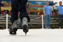 A Team Shaw child skates during the 20th Force Support Squadron’s Frosty Fest at Shaw Air Force Base, S.C., Dec. 17, 2017.