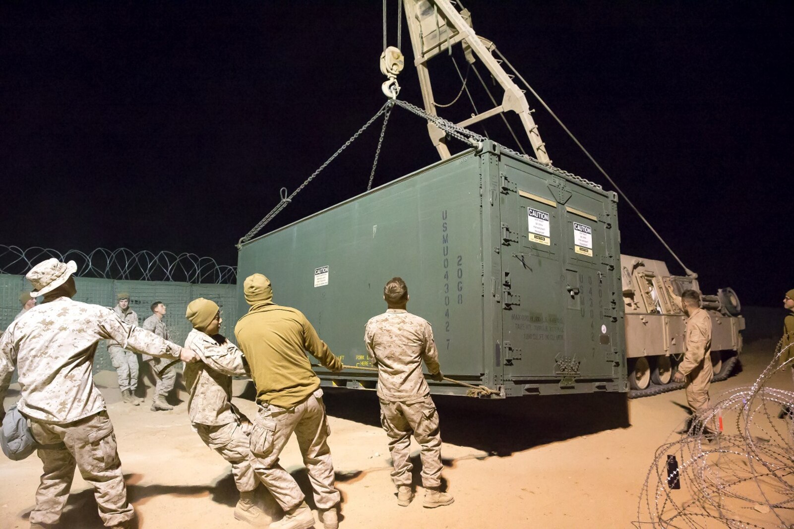 Arrival on site Ex-Man in the field