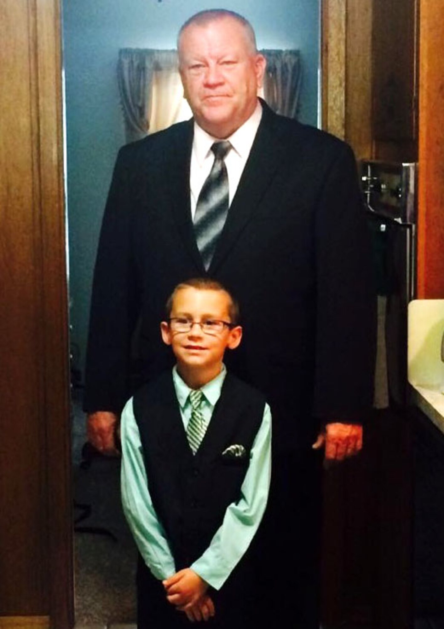 Ronald Hoelle with his grandson Austin. (Courtesy photo used with permission.)