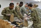 U. S. Army Pvt. Kiara Wells, 344th Military Intelligence Battalion trainee and Pvt. John Tracy, 344th MIBN trainee, prepare bags of cookies at the Taylor Chapel on Goodfellow Air Force Base, Texas, for distribution to Goodfellow trainees Dec. 20, 2017. Over 40 volunteers gathered at the Taylor Chapel to provide some holiday cheer by filling bags full of cookies for Goodfellow Airmen before they leave for the holidays.