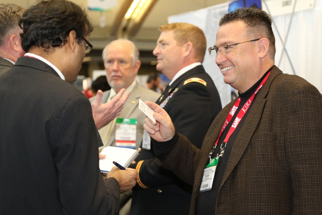 Attendees of the Society of American Military Engineers' Small Business Conference for the Architecture, Engineering, and Construction Industries met with Small Business Program Representative and Contracting officers from the U.S. Army Corps of Engineers among others in Pittsburgh, Pennsylvania, November 15-17.