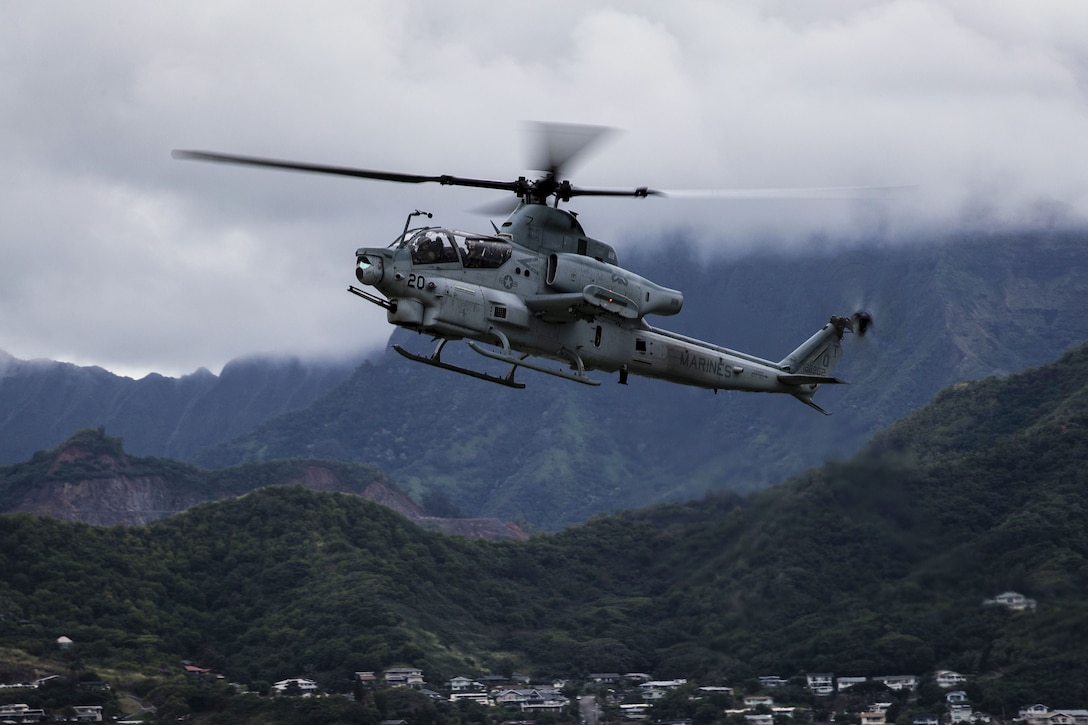 Hawaii’s first three AH-1Z Vipers arrive aboard Marine Corps Air Station, Kaneohe Bay, Dec. 19, 2017. The arrival of the 4th generation attack helicopters enhances the capabilities and power projection of Marine Light Attack Helicopter Squadron 367, Marine Aircraft Group 24, 1st Marine Aircraft Wing and MCBH.