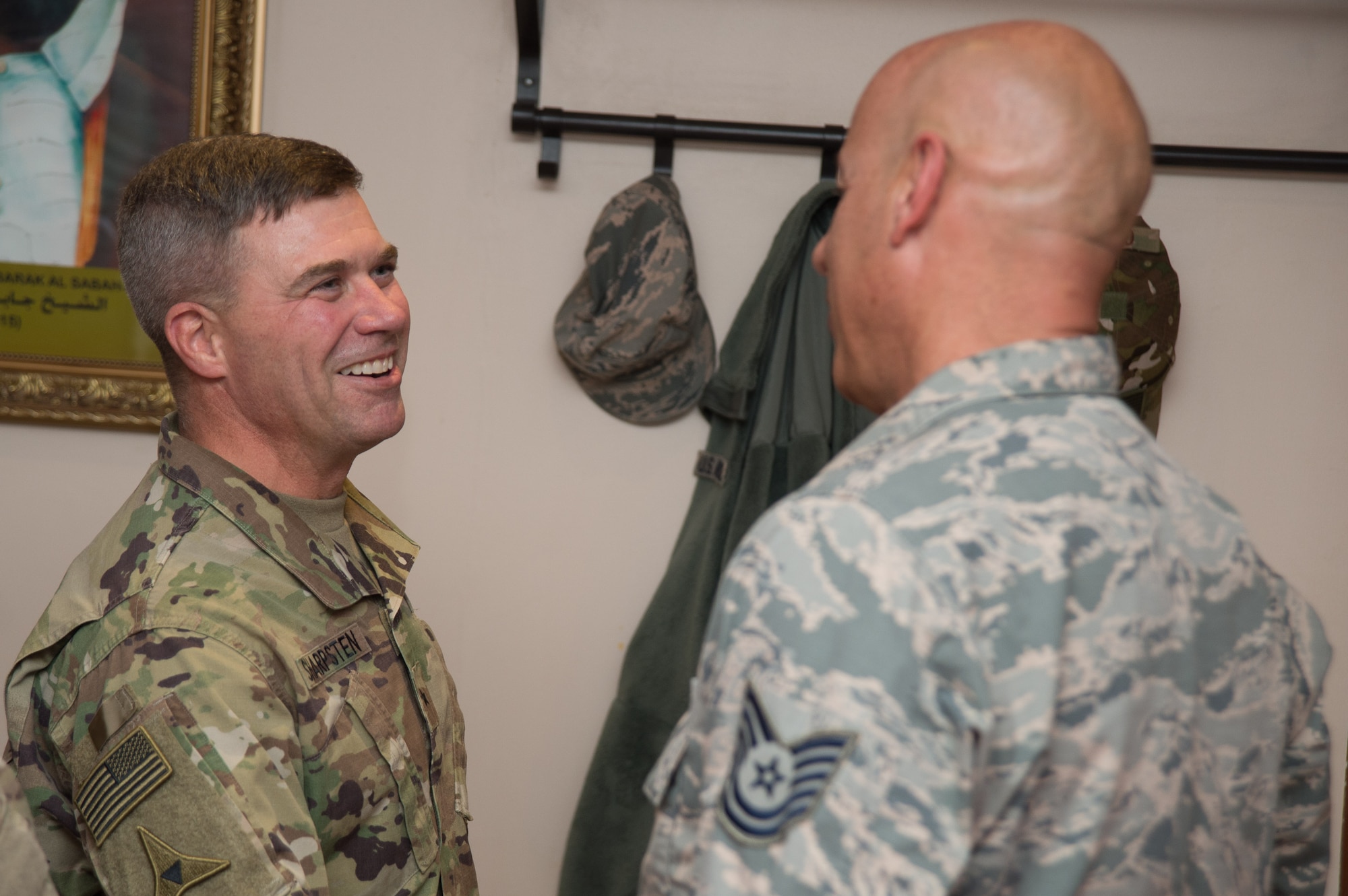 Sharpsten, oversees joint and coalition supply, maintenance, distribution, basing, facilities, and life support operations in the fight against the Islamic State of Iraq and Syria.