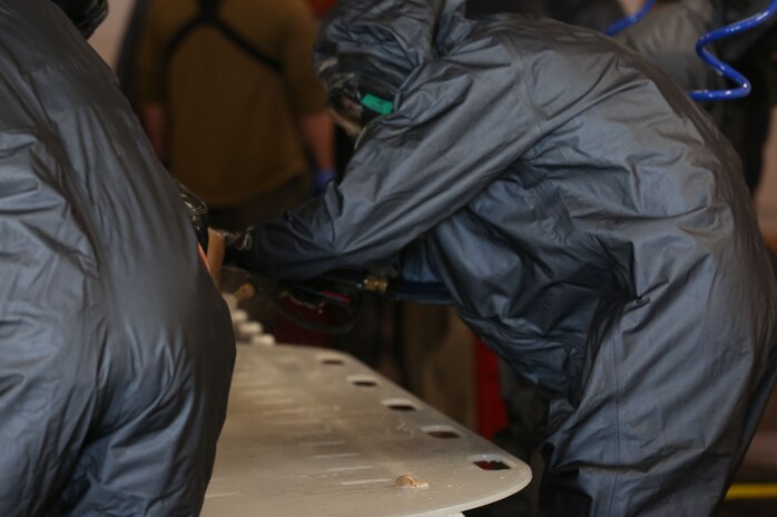 During the week-long training the platoons refined their skills in setup and breakdown of decontamination sites, decontamination of role players, and identification and detection of known agents in several scenarios including mass casaulty, radiation scenario and a subway scenario.  (Official USMC Photos by Staff Sgt. Santiago G. Colon Jr.)