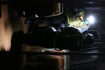 During the week-long training the platoons refined their skills in setup and breakdown of decontamination sites, decontamination of role players, and identification and detection of known agents in several scenarios including mass casaulty, radiation scenario and a subway scenario.  (Official USMC Photos by Staff Sgt. Santiago G. Colon Jr.)