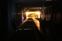 PERRY, Ga. – Decontamination Platoon and Identification and Detection Platoon with Chemical Biological Incident Response Force, CBIRF, U.S. Marine Corps Forces Command, executed Advanced Decontamination/ Identification and Detection Training at Guardian Centers, Perry, Ga., Dec. 11-14, 2017. During the week-long training the platoons refined their skills in setup and breakdown of decontamination sites, decontamination of role players, and identification and detection of known agents in several scenarios including mass casaulty, radiation scenario and a subway scenario.  (Official USMC Photos by Staff Sgt. Santiago G. Colon Jr.)