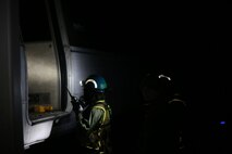 PERRY, Ga. – Decontamination Platoon and Identification and Detection Platoon with Chemical Biological Incident Response Force, CBIRF, U.S. Marine Corps Forces Command, executed Advanced Decontamination/ Identification and Detection Training at Guardian Centers, Perry, Ga., Dec. 11-14, 2017. During the week-long training the platoons refined their skills in setup and breakdown of decontamination sites, decontamination of role players, and identification and detection of known agents in several scenarios including mass casaulty, radiation scenario and a subway scenario.  (Official USMC Photos by Staff Sgt. Santiago G. Colon Jr.)
