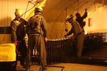 PERRY, Ga. – Decontamination Platoon and Identification and Detection Platoon with Chemical Biological Incident Response Force, CBIRF, U.S. Marine Corps Forces Command, executed Advanced Decontamination/ Identification and Detection Training at Guardian Centers, Perry, Ga., Dec. 11-14, 2017. During the week-long training the platoons refined their skills in setup and breakdown of decontamination sites, decontamination of role players, and identification and detection of known agents in several scenarios including mass casualty, radiation scenario and a subway scenario.  (Official USMC Photos by Staff Sgt. Santiago G. Colon Jr.)