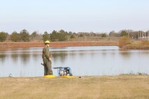 PERRY, Ga. – Decontamination Platoon and Identification and Detection Platoon with Chemical Biological Incident Response Force, CBIRF, U.S. Marine Corps Forces Command, executed Advanced Decontamination/ Identification and Detection Training at Guardian Centers, Perry, Ga., Dec. 11-14, 2017. During the week-long training the platoons refined their skills in setup and breakdown of decontamination sites, decontamination of role players, and identification and detection of known agents in several scenarios including mass casualty, radiation scenario and a subway scenario.  (Official USMC Photos by Staff Sgt. Santiago G. Colon Jr.)