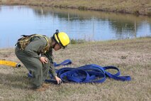 PERRY, Ga. – Decontamination Platoon and Identification and Detection Platoon with Chemical Biological Incident Response Force, CBIRF, U.S. Marine Corps Forces Command, executed Advanced Decontamination/ Identification and Detection Training at Guardian Centers, Perry, Ga., Dec. 11-14, 2017. During the week-long training the platoons refined their skills in setup and breakdown of decontamination sites, decontamination of role players, and identification and detection of known agents in several scenarios including mass casualty, radiation scenario and a subway scenario.  (Official USMC Photos by Staff Sgt. Santiago G. Colon Jr.)