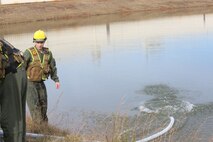 PERRY, Ga. – Decontamination Platoon and Identification and Detection Platoon with Chemical Biological Incident Response Force, CBIRF, U.S. Marine Corps Forces Command, executed Advanced Decontamination/ Identification and Detection Training at Guardian Centers, Perry, Ga., Dec. 11-14, 2017. During the week-long training the platoons refined their skills in setup and breakdown of decontamination sites, decontamination of role players, and identification and detection of known agents in several scenarios including mass casualty, radiation scenario and a subway scenario.  (Official USMC Photos by Staff Sgt. Santiago G. Colon Jr.)