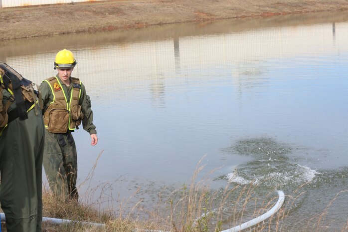 PERRY, Ga. – Decontamination Platoon and Identification and Detection Platoon with Chemical Biological Incident Response Force, CBIRF, U.S. Marine Corps Forces Command, executed Advanced Decontamination/ Identification and Detection Training at Guardian Centers, Perry, Ga., Dec. 11-14, 2017. During the week-long training the platoons refined their skills in setup and breakdown of decontamination sites, decontamination of role players, and identification and detection of known agents in several scenarios including mass casualty, radiation scenario and a subway scenario.  (Official USMC Photos by Staff Sgt. Santiago G. Colon Jr.)