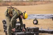 PERRY, Ga. – Decontamination Platoon and Identification and Detection Platoon with Chemical Biological Incident Response Force, CBIRF, U.S. Marine Corps Forces Command, executed Advanced Decontamination/ Identification and Detection Training at Guardian Centers, Perry, Ga., Dec. 11-14, 2017. During the week-long training the platoons refined their skills in setup and breakdown of decontamination sites, decontamination of role players, and identification and detection of known agents in several scenarios including mass casualty, radiation scenario and a subway scenario.  (Official USMC Photos by Staff Sgt. Santiago G. Colon Jr.)