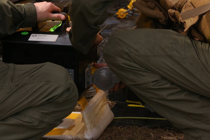 PERRY, Ga. – Decontamination Platoon and Identification and Detection Platoon with Chemical Biological Incident Response Force, CBIRF, U.S. Marine Corps Forces Command, executed Advanced Decontamination/ Identification and Detection Training at Guardian Centers, Perry, Ga., Dec. 11-14, 2017. During the week-long training the platoons refined their skills in setup and breakdown of decontamination sites, decontamination of role players, and identification and detection of known agents in several scenarios including mass casualty, radiation scenario and a subway scenario.  (Official USMC Photos by Staff Sgt. Santiago G. Colon Jr.)