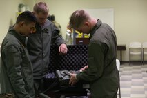 PERRY, Ga. – Decontamination Platoon and Identification and Detection Platoon with Chemical Biological Incident Response Force, CBIRF, U.S. Marine Corps Forces Command, executed Advanced Decontamination/ Identification and Detection Training at Guardian Centers, Perry, Ga., Dec. 11-14, 2017. During the week-long training the platoons refined their skills in setup and breakdown of decontamination sites, decontamination of role players, and identification and detection of known agents in several scenarios including mass casualty, radiation scenario and a subway scenario.  (Official USMC Photos by Staff Sgt. Santiago G. Colon Jr.)