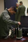 PERRY, Ga. – Decontamination Platoon and Identification and Detection Platoon with Chemical Biological Incident Response Force, CBIRF, U.S. Marine Corps Forces Command, executed Advanced Decontamination/ Identification and Detection Training at Guardian Centers, Perry, Ga., Dec. 11-14, 2017. During the week-long training the platoons refined their skills in setup and breakdown of decontamination sites, decontamination of role players, and identification and detection of known agents in several scenarios including mass casualty, radiation scenario and a subway scenario.  (Official USMC Photos by Staff Sgt. Santiago G. Colon Jr.)