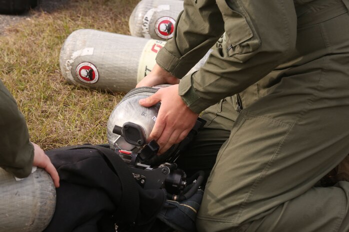 PERRY, Ga. – Decontamination Platoon and Identification and Detection Platoon with Chemical Biological Incident Response Force, CBIRF, U.S. Marine Corps Forces Command, executed Advanced Decontamination/ Identification and Detection Training at Guardian Centers, Perry, Ga., Dec. 11-14, 2017. During the week-long training the platoons refined their skills in setup and breakdown of decontamination sites, decontamination of role players, and identification and detection of known agents in several scenarios including mass casualty, radiation scenario and a subway scenario.  (Official USMC Photos by Staff Sgt. Santiago G. Colon Jr.)