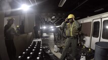 PERRY, Ga. – Decontamination Platoon and Identification and Detection Platoon with Chemical Biological Incident Response Force, CBIRF, U.S. Marine Corps Forces Command, executed Advanced Decontamination/ Identification and Detection Training at Guardian Centers, Perry, Ga., Dec. 11-14, 2017. During the week-long training the platoons refined their skills in setup and breakdown of decontamination sites, decontamination of role players, and identification and detection of known agents in several scenarios including mass casualty, radiation scenario and a subway scenario.  (Official USMC Photos by Staff Sgt. Santiago G. Colon Jr.)