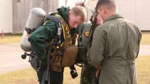 PERRY, Ga. – Decontamination Platoon and Identification and Detection Platoon with Chemical Biological Incident Response Force, CBIRF, U.S. Marine Corps Forces Command, executed Advanced Decontamination/ Identification and Detection Training at Guardian Centers, Perry, Ga., Dec. 11-14, 2017. During the week-long training the platoons refined their skills in setup and breakdown of decontamination sites, decontamination of role players, and identification and detection of known agents in several scenarios including mass casualty, radiation scenario and a subway scenario.  (Official USMC Photos by Staff Sgt. Santiago G. Colon Jr.)