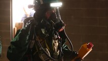 PERRY, Ga. – Decontamination Platoon and Identification and Detection Platoon with Chemical Biological Incident Response Force, CBIRF, U.S. Marine Corps Forces Command, executed Advanced Decontamination/ Identification and Detection Training at Guardian Centers, Perry, Ga., Dec. 11-14, 2017. During the week-long training the platoons refined their skills in setup and breakdown of decontamination sites, decontamination of role players, and identification and detection of known agents in several scenarios including mass casualty, radiation scenario and a subway scenario.  (Official USMC Photos by Staff Sgt. Santiago G. Colon Jr.)