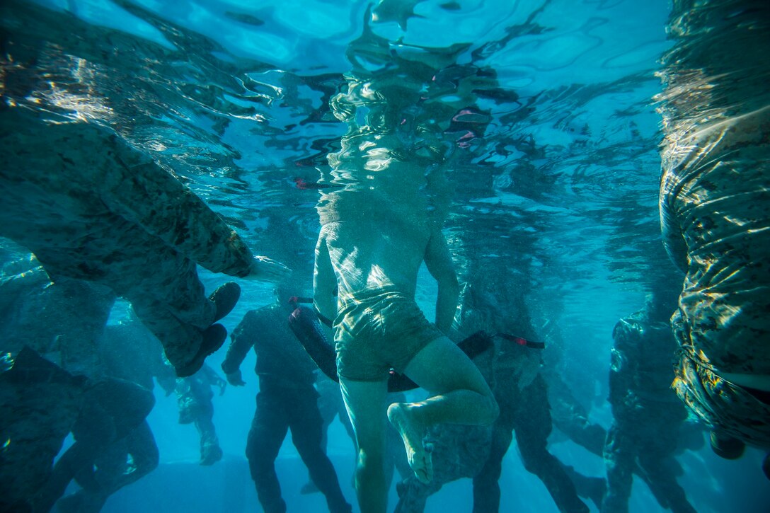 7th ESB Conducts Water Survival Training