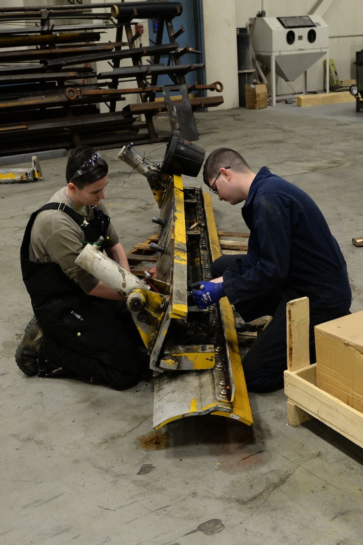 Heavy shop Airmen help maintain airfield integrity