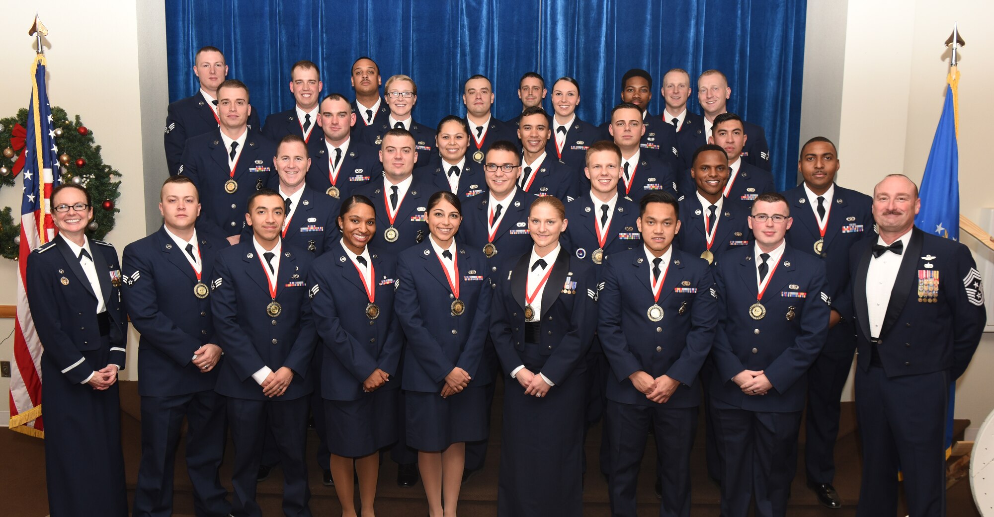 The 90th Missile Wing Airman Leadership School held a graduation ceremony in the Trail’s End Event Center here to honor the Airmen who completed the course, Dec. 20. The following Airmen graduated the course.
