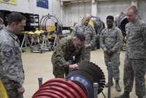 U.S. Marine Corps Sgt. Maj. Anthony Spadaro, the U.S. Pacific Command senior enlisted leader, visited Misawa Air Base, Japan, for the first time, Dec. 20 and 21.