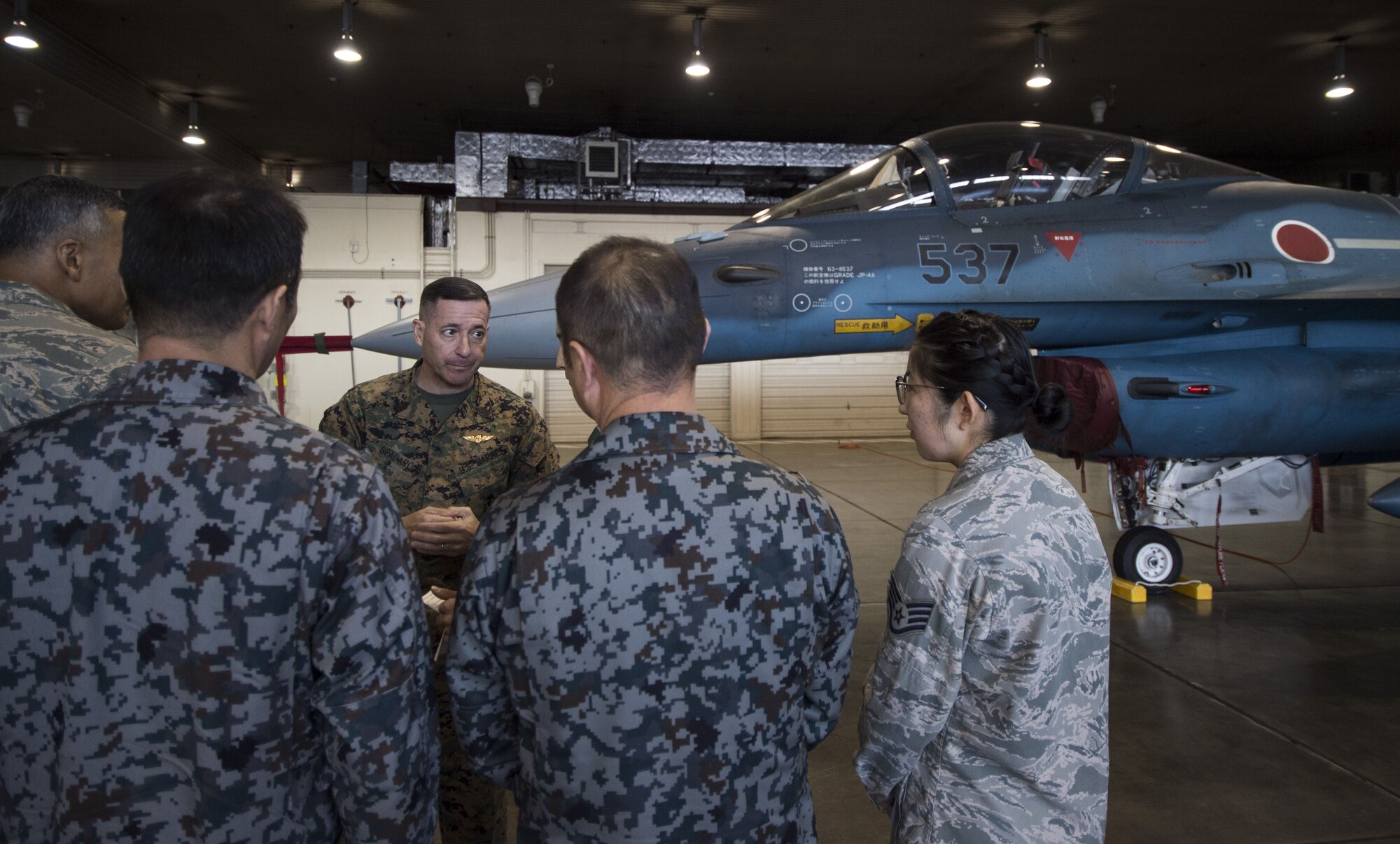 U.S. Marine Corps Sgt. Maj. Anthony Spadaro, the U.S. Pacific Command senior enlisted leader, visited Misawa Air Base, Japan, for the first time, Dec. 20 and 21.