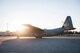 A C-130J Super Hercules taxies down the runway, Dec. 21, 2017, at Yokota Air Base, Japan.