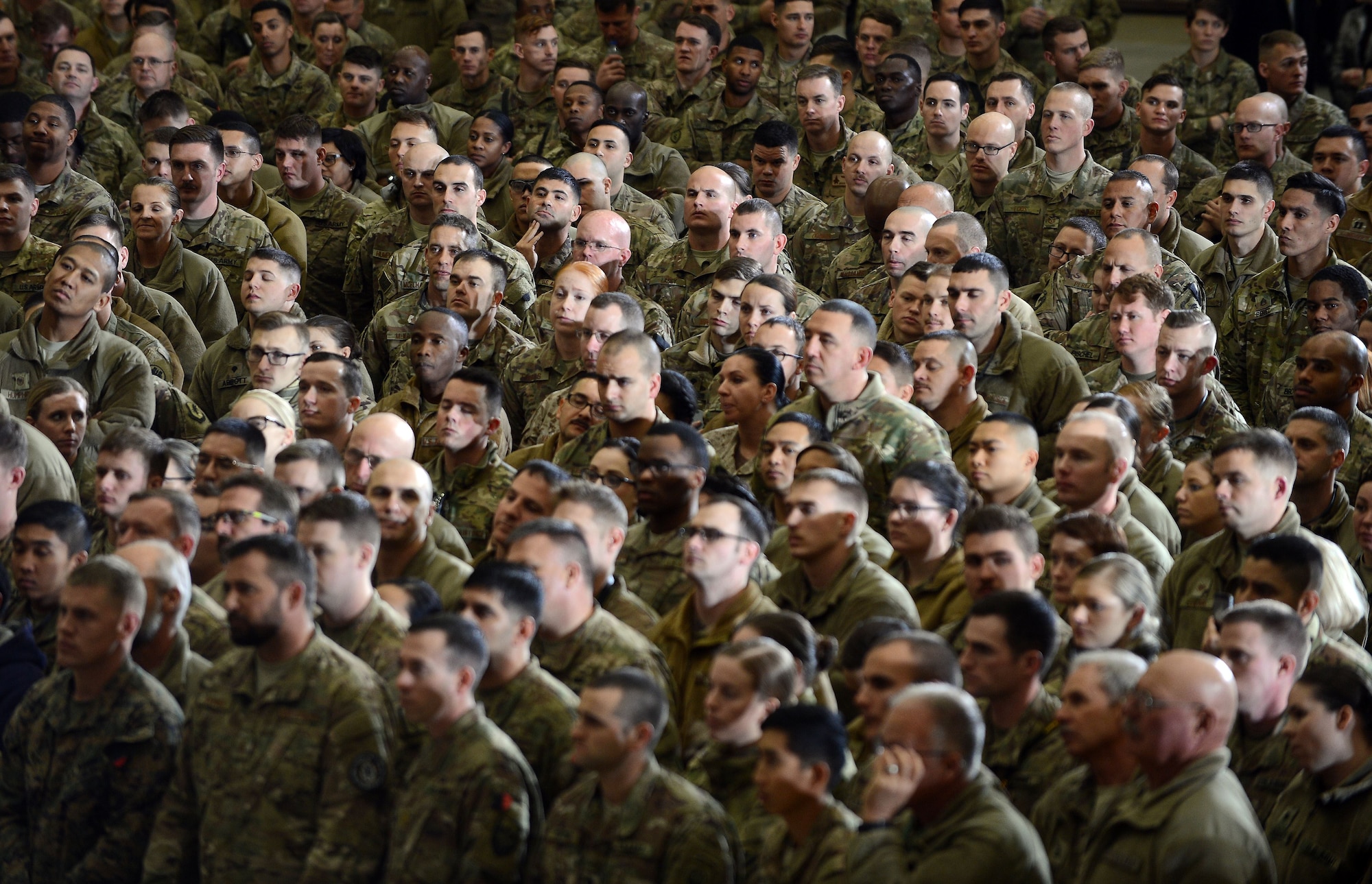 Vice President of the United States Mike Pence visits U.S. service members and speaks on the strategy in Afghanistan, Dec. 21, 2017 at Bagram Airfield.