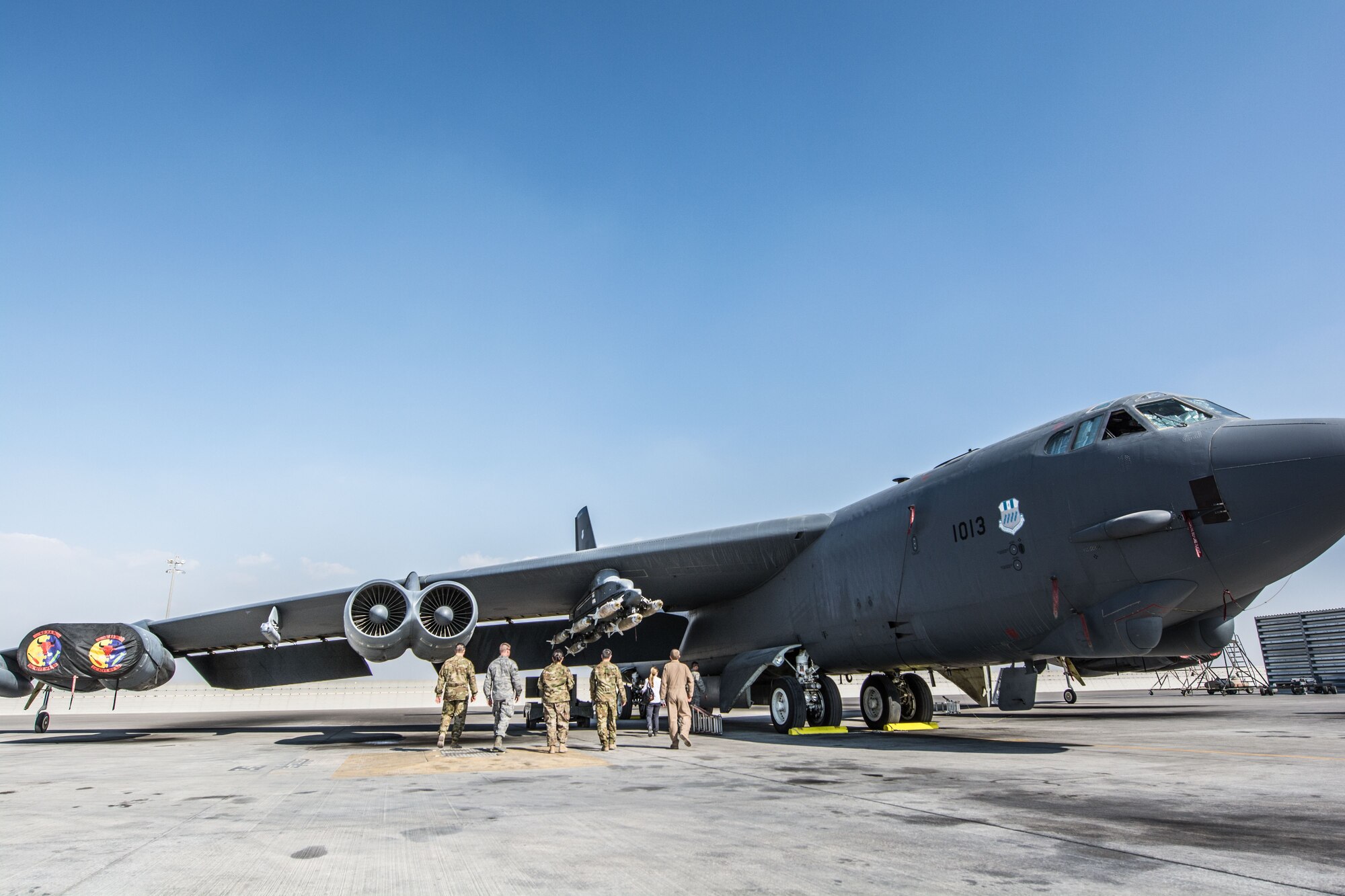 B-52 Stratofortress has conventional rotary launcher installed