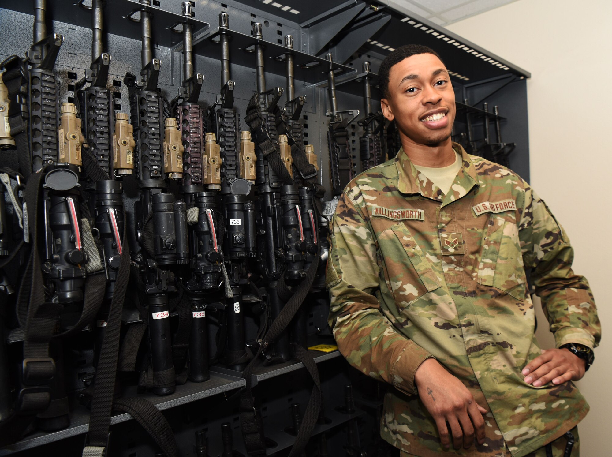 Security forces members are highly trained to ensure the security of the installation and its assets, but to do this, they need the right equipment. More specifically, they need weapons.