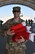 Master Sgt. Janusz Jaworek, 407th Air Expeditionary Group Ground Safety superintendent, picks up stockings for his office at the 407th AEG in Southwest Asia, Dec. 20, 2017. The 407th AEG Chapel staff handed out stockings it received from a stateside nonprofit. (U.S. Air Force photo by Staff Sgt. Joshua Edwards/Released)