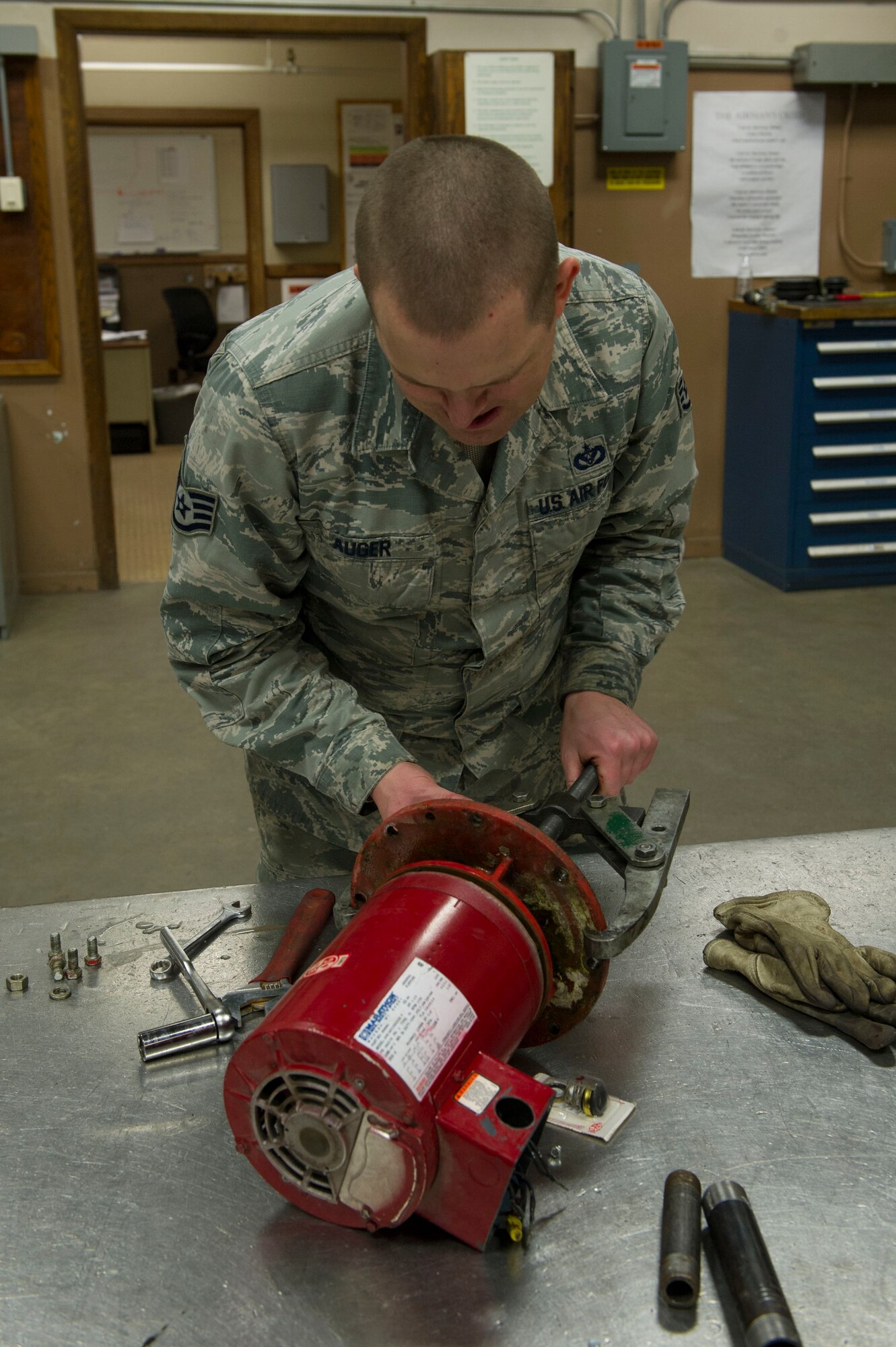 Alaska’s notoriously cold winters can be hazardous to people, vehicles, and even buildings if the heat goes out for long enough. 
Luckily, the 354th Civil Engineer Squadron’s heating, ventilation, and air conditioning shop works tirelessly all year to ensure buildings have heat when the temperature starts to plummet.