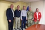Attorney Eliezer Aldarondo, USACE Puerto Rico U.S. Army Corps of Engineers Task Force Power Restoration team members met with Bayamon city leaders to discuss the potential use of city land space at the Bayamon sports complex in the greater San Juan metropolitan area Dec. 22.