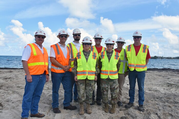 Brig. Gen. Diana Holland views U.S. Virgin Islands recovery operations