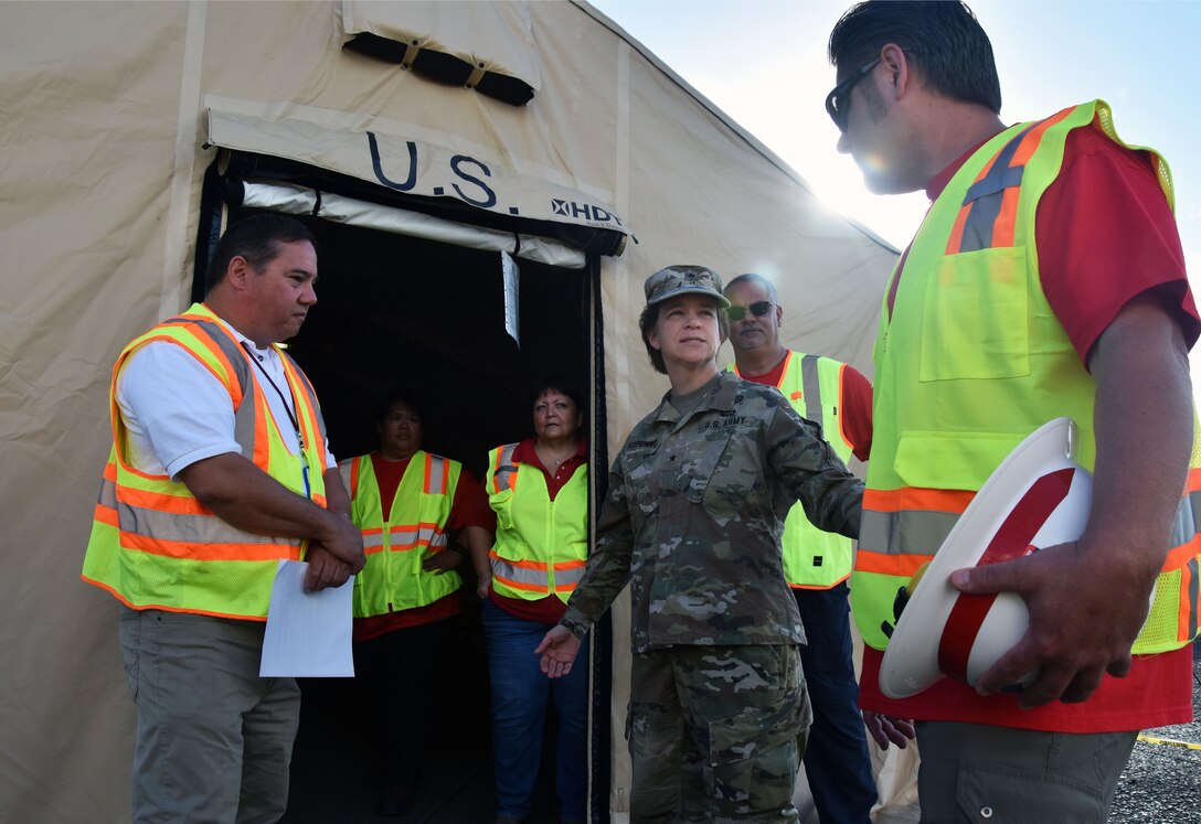 Brig. Gen. Diana Holland views U.S. Virgin Islands recovery operations